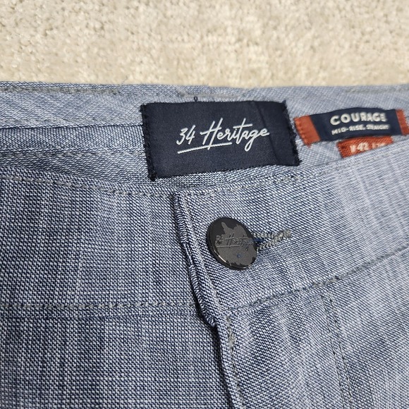 34 Heritage Pants Men 40x32 *READ Courage Performance Golf Chino Straight Leg - Picture 9 of 12